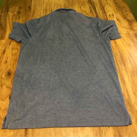 Travis Mathew Sentry Chest Logo Blue Short Sleeve Golf Shirt Polo Mens Medium - Picture 6 of 9